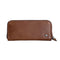 Giesen & Forsthoff Timor® 5-piece Manicure Set with glass nail file, in Dark Brown Nubuck Leather Zipper Pouch