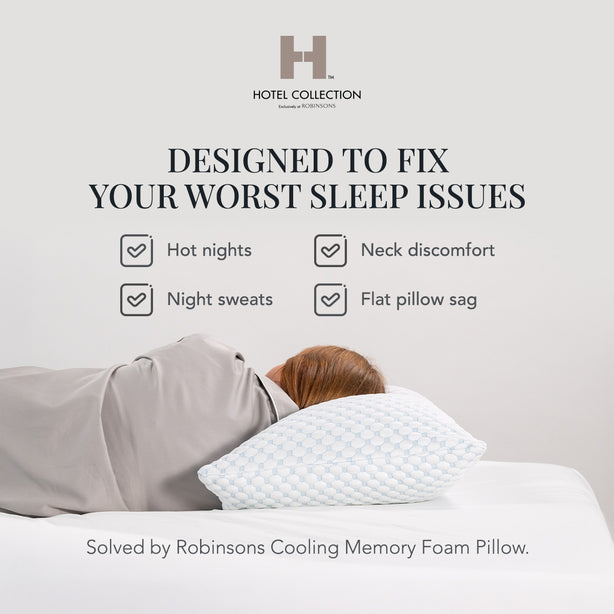 Cooling Memory Foam Pillow Hotel Collection by Robinsons
