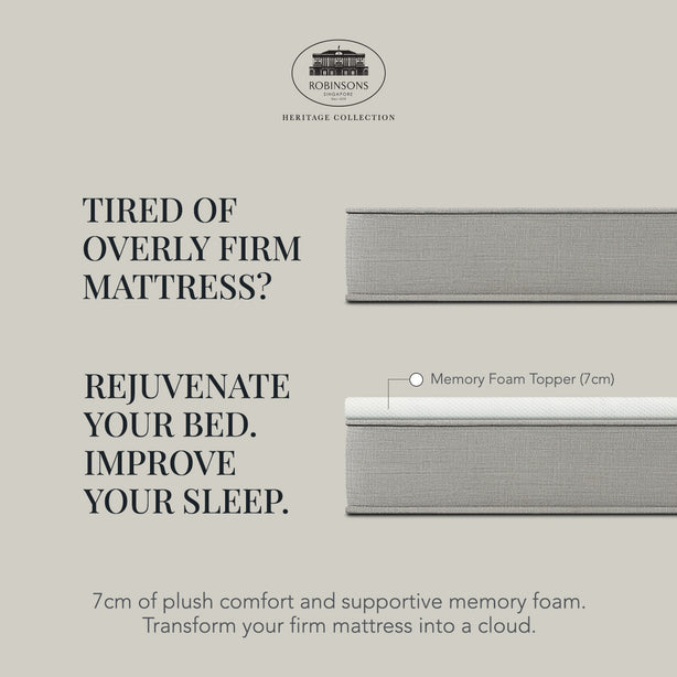 Deluxe Memory Foam Mattress Topper Heritage Collection by  Robinsons