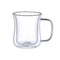 Aramoro Borosilicate Glass Double Wall Cup With Handle 350Ml 2Pcs/Set