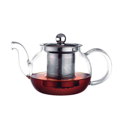 Aramoro Borosilicate Glass Tea Pot With S/S(304) Filter And Lid