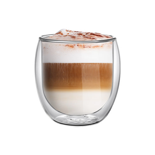 Aramoro Borosilicate Glass Double Wall Cup 300Ml 2Pcs/Set