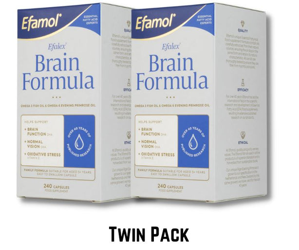 Efamol Efalex Brain Formula 240 capsules (Twin pack) (Expiry Date:01/27)