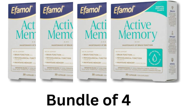 EFAMOL Efalex Active Memory Bundle of 4 [Expiry Date:11/25]