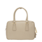 Bauletto Saffiano Leather Top-Handle Bag - Travertine Stone