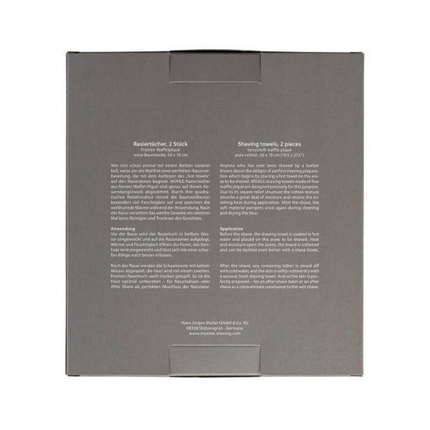 MUHLE set of 2 Shaving Towels