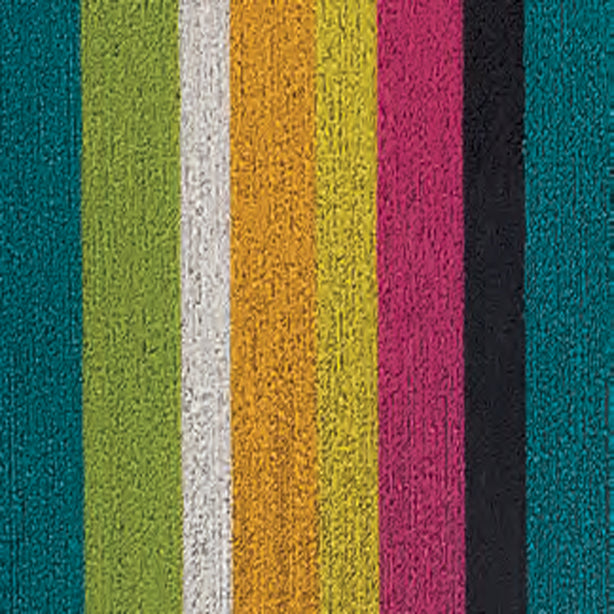 Chilewich TerraStrand¬Æ Microban¬Æ Indoor/Outdoor Bold Stripe Utility Mat, 61 x 91 cm, Tufted Shag, Multi-Color