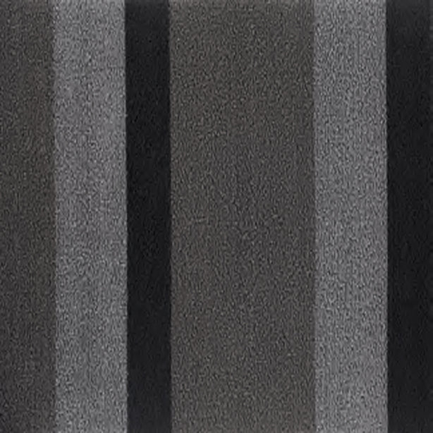 Chilewich TerraStrand® Microban® Indoor/Outdoor Bold Stripe Door Mat, 46 x 71 cm, Tufted Shag, Silver/Black