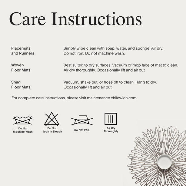 Chilewich TerraStrand¬Æ Microban¬Æ Petal Moulded Table Mat/Placemat, Round, ‚åÄ38 cm, Champagne