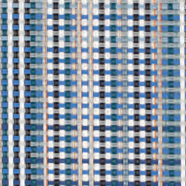 Chilewich TerraStrand¬Æ Microban¬Æ Grid Woven Table Mat/Placemat, Rectangle, 36 x 48 cm, Blue