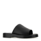 Black Nappa Leather Slippers