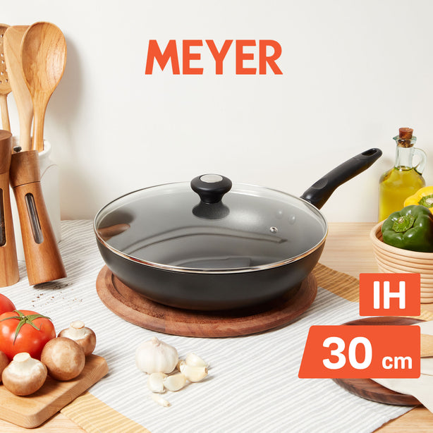 [Meyer] Ih Nonstick 30cm | Stirfry With Lid - Cook'N Look