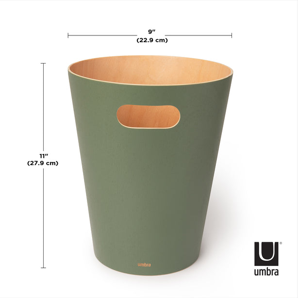 Umbra Woodrow Trash Can, 7.5 L