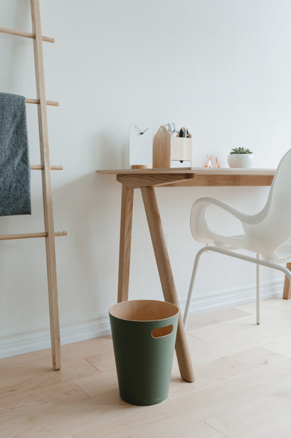 Umbra Woodrow Trash Can, 7.5 L