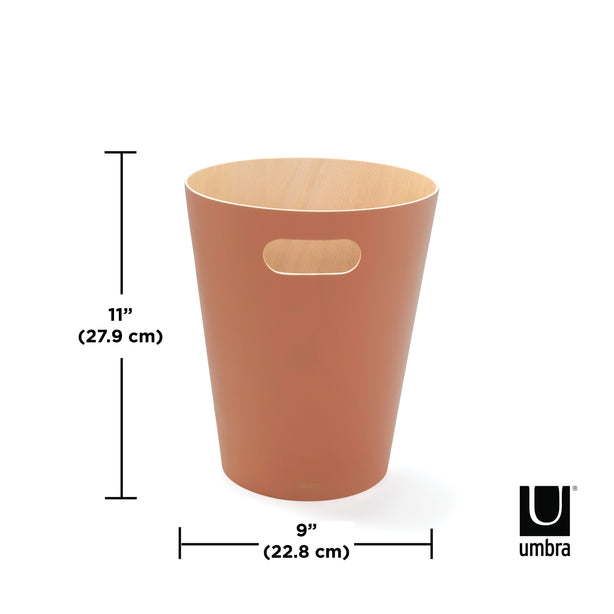 Umbra Woodrow Trash Can, 7.5 L