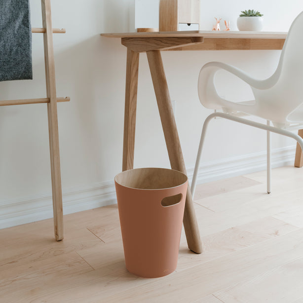 Umbra Woodrow Trash Can, 7.5 L