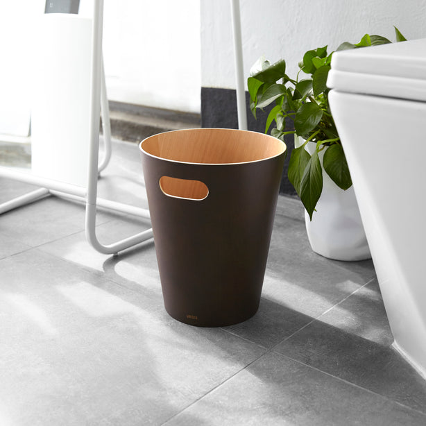 Umbra Woodrow Trash Can, 7.5 L