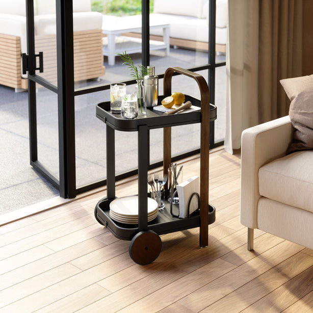 Umbra Bellwood Bar / Serving Cart, Flat-Pack