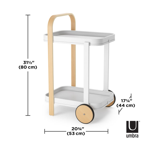 Umbra Bellwood Bar / Serving Cart, Flat-Pack
