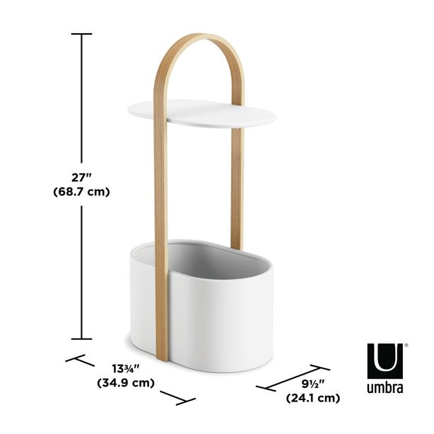 Umbra Bellwood Hub Side Storage Table, Flat-Pack