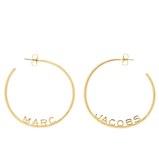 Marc Jacobs Monogram Hoops Earrings in Gold J207M03FA22