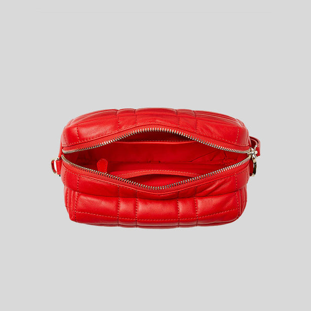 Kate Spade Softwhere Quilted Leather Small Convertible Crossbody Bright Red RS-K7999
