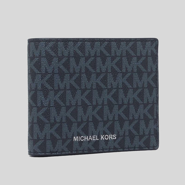 Michael Kors Cooper Billfold Wallet With Coin Pocket Admiral PL Blue RS-36U9LCRF3B