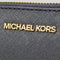 Michael Kors Jet Set Travel Large Saffiano Leather Quarter-Zip Wallet Black RS-35T6GTVE3L