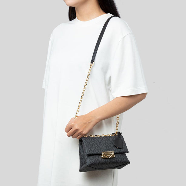 Michael Kors Cece Small Logo Shoulder Bag Black RS-35F2G0EC5B