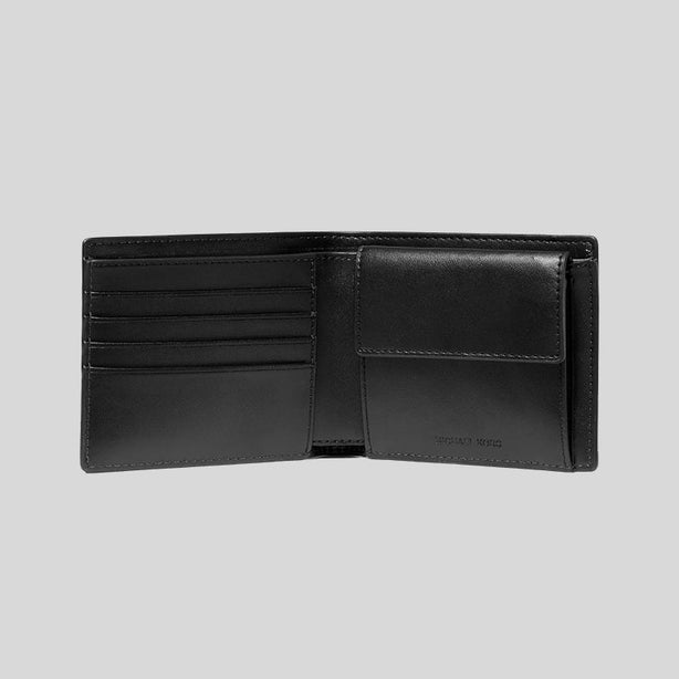 Michael Kors Harrison Crossgrain Leather Billfold Wallet With Coin Pocket Luggage RS-36U9LHRF3L