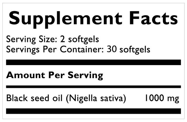 Herbal Pharm Habbatus Nigella Sativa 60 Softgels