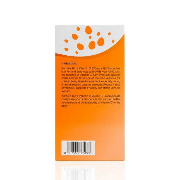 Kordel’s Kid’s Vitamin C 250mg + Bioflavonoids T60