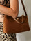 Dolce & Gabbana Vittoria suede crossbody bag - Cammellocaramello