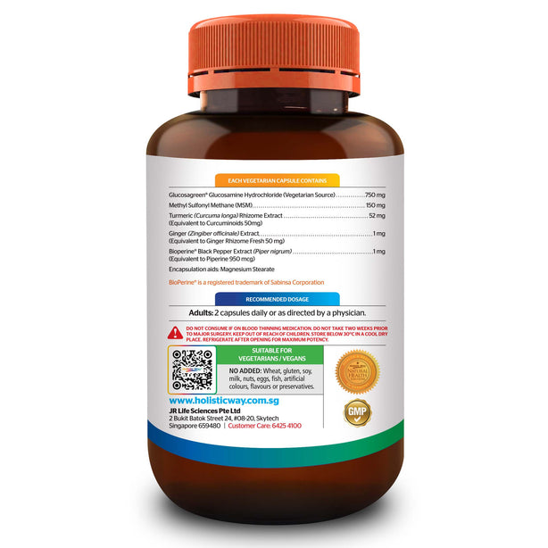 Holistic Way Vegetarian Joint Food (120 Vegetarian Capsules)