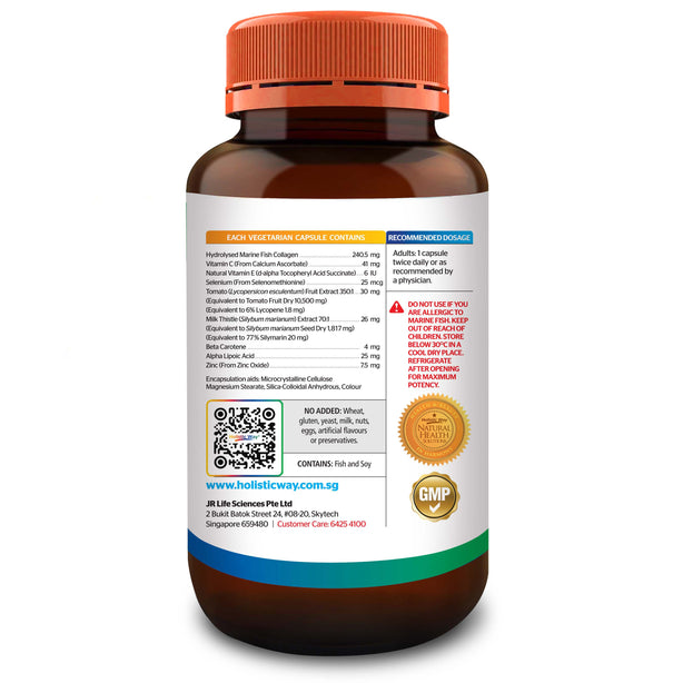 Holistic Way Premium Skin Food Collagen (60 Capsules)