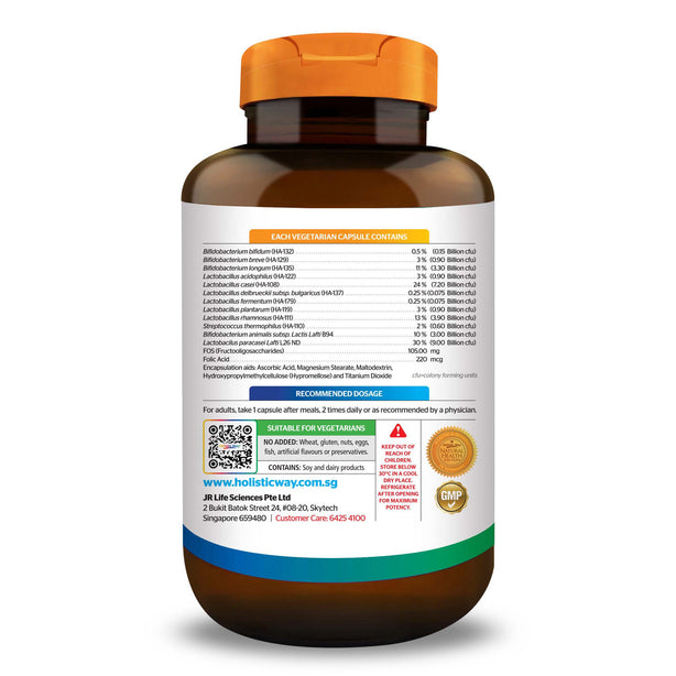 Holistic Way Probiotic Acidophilus Complex 30 Billion 30 Vegetarian Capsules