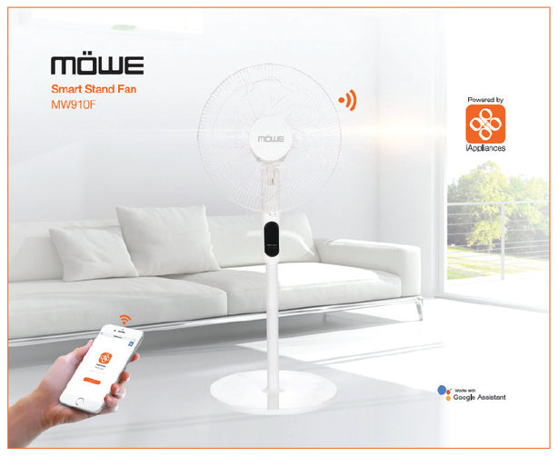 Mowe 16″ Stand Fan with Remote / Wi-Fi