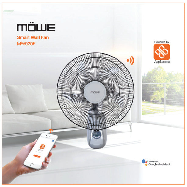 Mowe 16″ Wall Fan with Remote / Wi-Fi