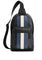 Coach Mens West Pack In Signature Canvas With Varsity Stripe - Black/Denim