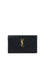 Saint Laurent Cassandre Chain Lambskin Wallet - Black