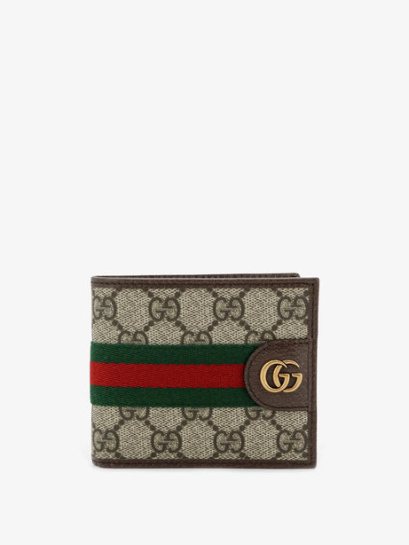 Gucci Coated canvas wallet with GG motif - Oldbebnacerovrv