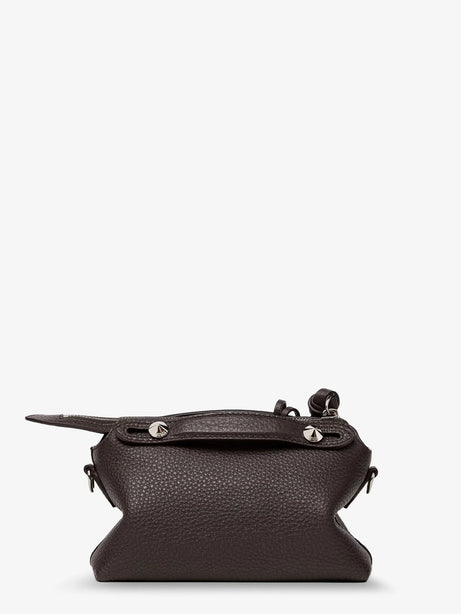 Fendi By The Way hammered leather handbag - Ebano