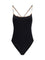 Burberry Check trim Swimsuit - Black