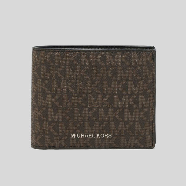 Michael Kors Cooper Billfold Wallet With Passcase Brown RS-36U9LCRF6B