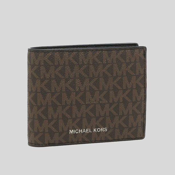 Michael Kors Cooper Billfold Wallet With Passcase Brown RS-36U9LCRF6B