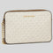 Michael Kors Jet Set Item Crossbody Bag In Signature Vanilla RS-35F8GTTC3B