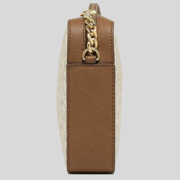 Michael Kors Jet Set Item Crossbody Bag In Signature Vanilla RS-35F8GTTC3B