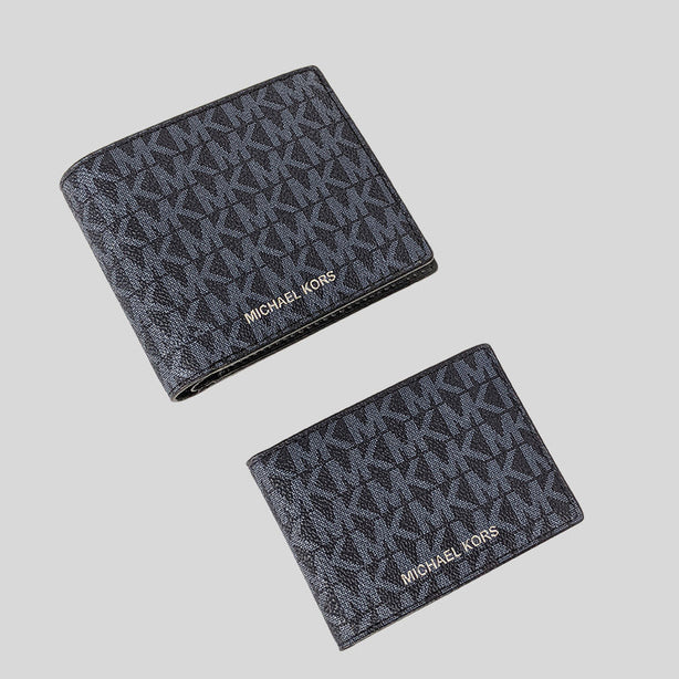 Michael Kors Cooper Billfold Wallet With Passcase PL Blue RS-36U9LCRF6B