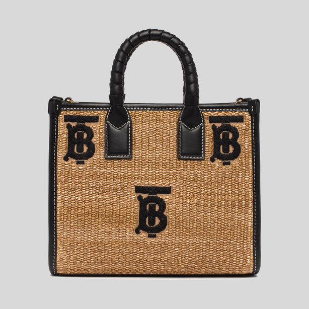 Burberry Mini Freya Tote Natural/Black RS-80661711
