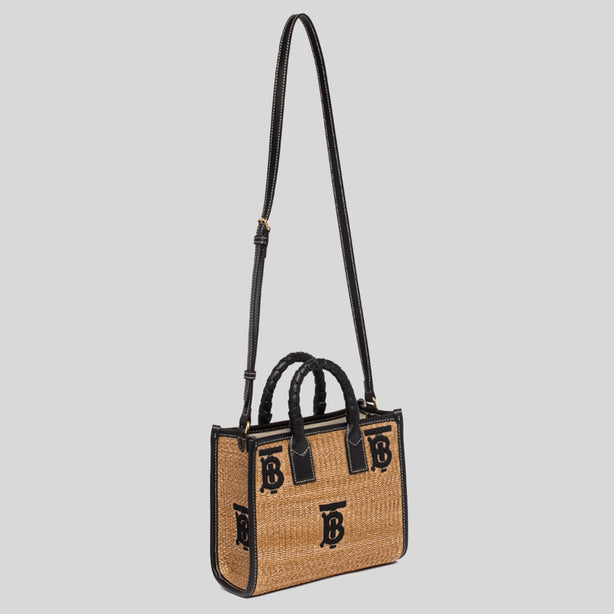 Burberry Mini Freya Tote Natural/Black RS-80661711